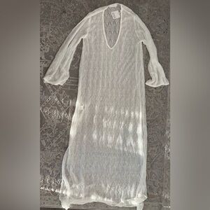 Monday Swimwear White Knit Coverup P/S